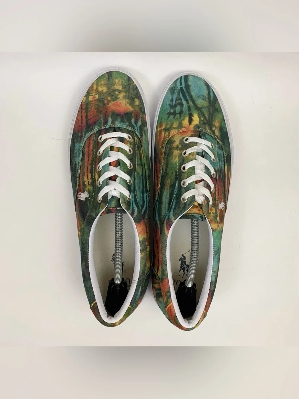 Polo Ralph Lauren Shoes Mens 14 Multicolored Tie Dye Keaton Pony Logo Sneakers